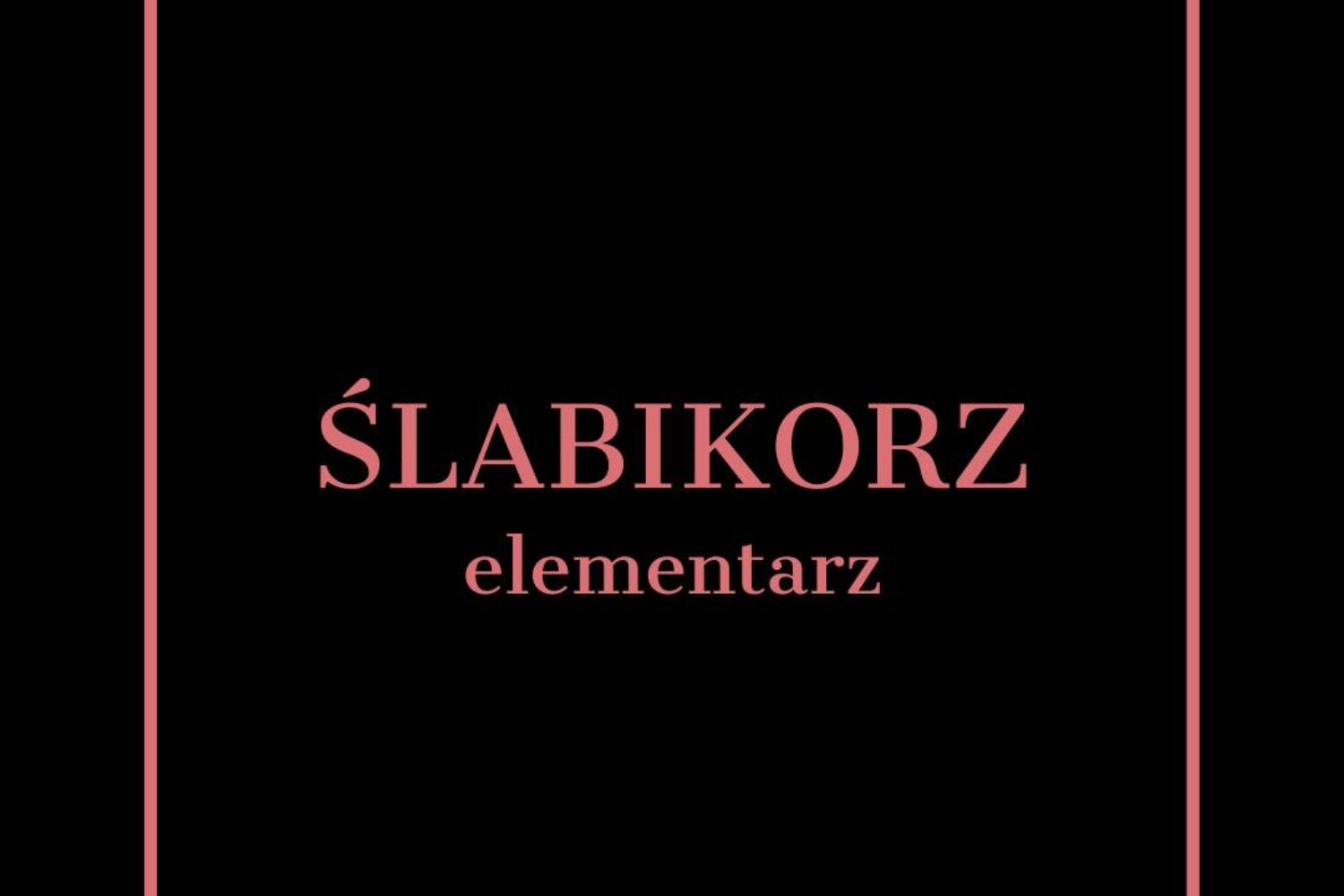 ślabikorz elementarz